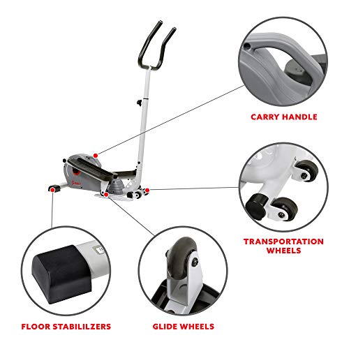 Sunny Health & Fitness 2 In 1 Sit/Stand Mini Elliptical - Image 5