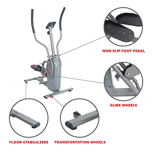 Sunny Health & Fitness Cardio Climber Stepping Elliptical Machine - Image 5