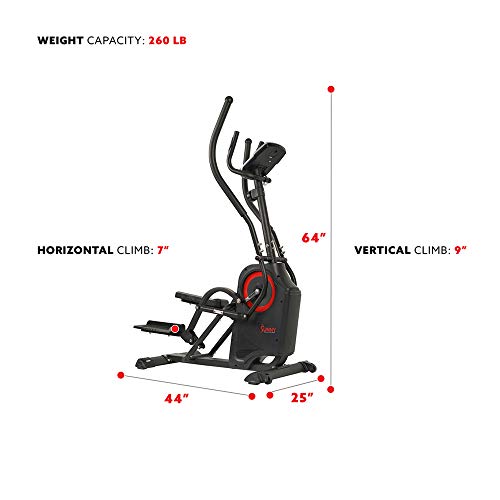 Sunny Health & Fitness Cardio Climber Stepping Elliptical Machine - Image 5