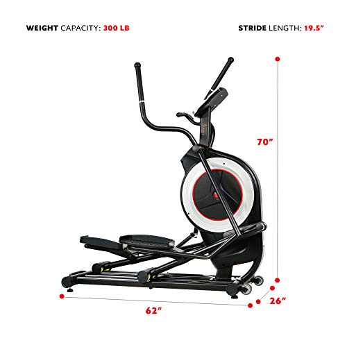 Sunny Health & Fitness Electric Elliptical Trainer With Device Holder - Image 3