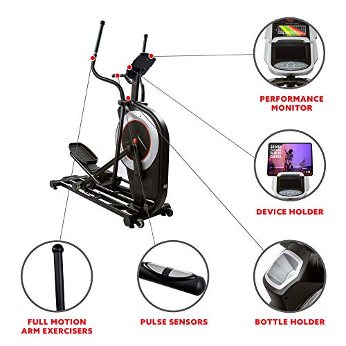 Sunny Health & Fitness Electric Elliptical Trainer With Device Holder - Image 5
