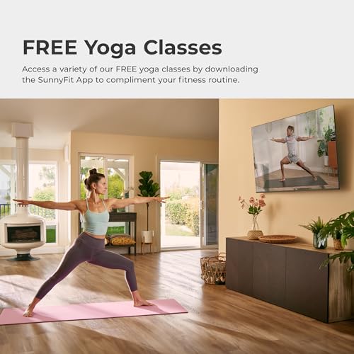 Sunny Health & Fitness Non-Slip Yoga Mat - Durable, Cushioned Support - Image 4