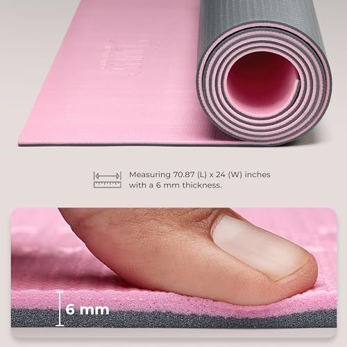 Sunny Health & Fitness Non-Slip Yoga Mat - Durable, Cushioned Support - Image 5