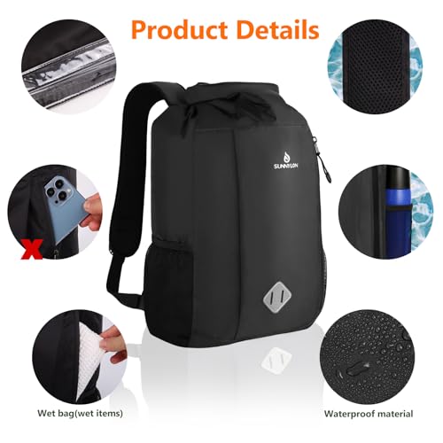 Sunnylon Waterproof Dry Bag Backpack With Waist Pouch - Image 4