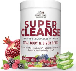 COUNTRY FARMS Super Cleanse Juice Powder, Supports Digestion