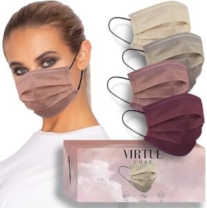 VIRTUE CODE Support Face Masks – Colorful Disposable Pack