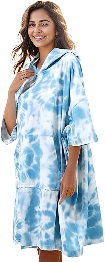 KFUBUO Surf Poncho Changing Towel Swim Robe