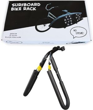 Ho Stevie! Surfboard Bike Rack – Choose Color