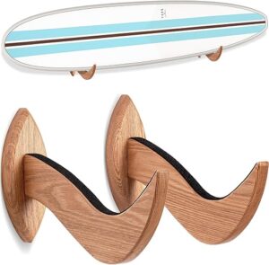 Hang 11 Surfboard Wall Mount Hangers – Wooden Rack