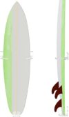 Yousoontic Surfboard Wall Mount Rack Clear Acrylic
