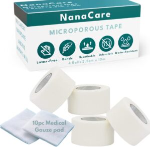 NanaCare Surgical Tape & Gauze Pads Set