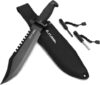 FLISSA Survival Hunting Knife With Sheath