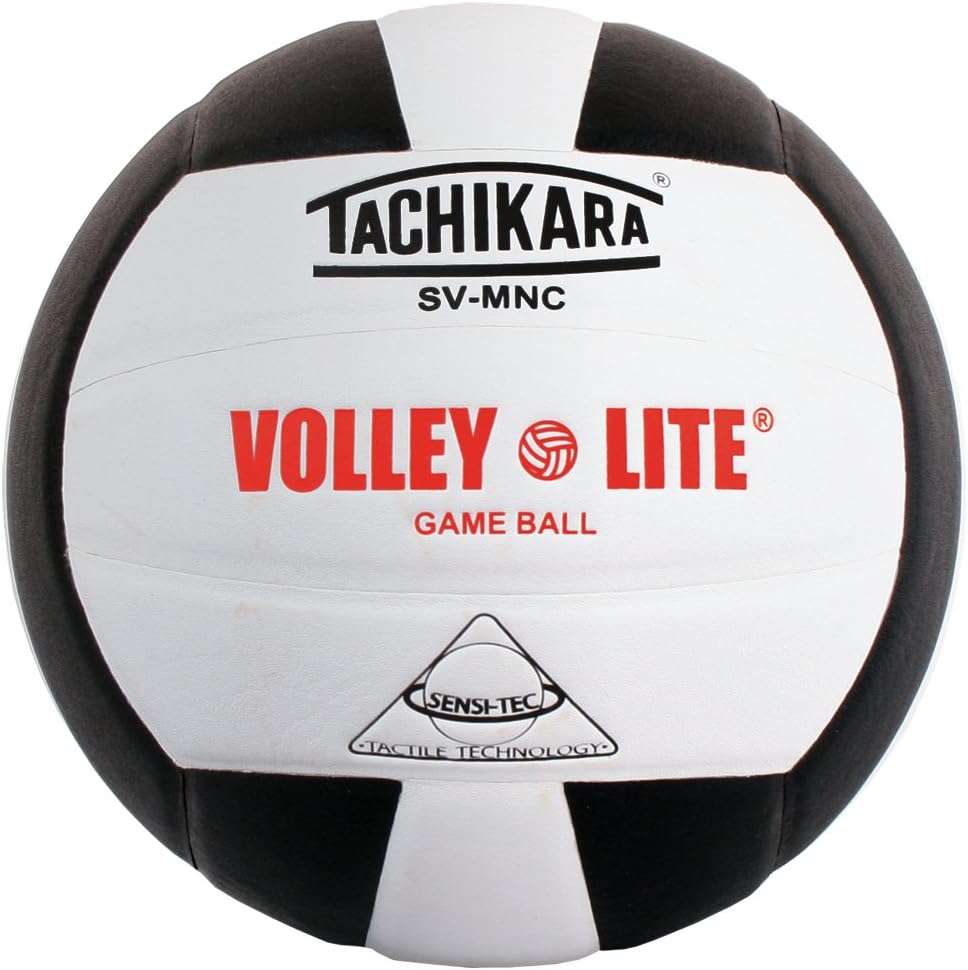 Tachikara SVMNC Volley Lite Volleyball (Black/White)
