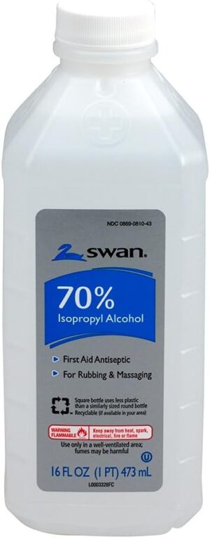 Pac-Kit Swan Isopropyl Alcohol, 70% 16 Oz