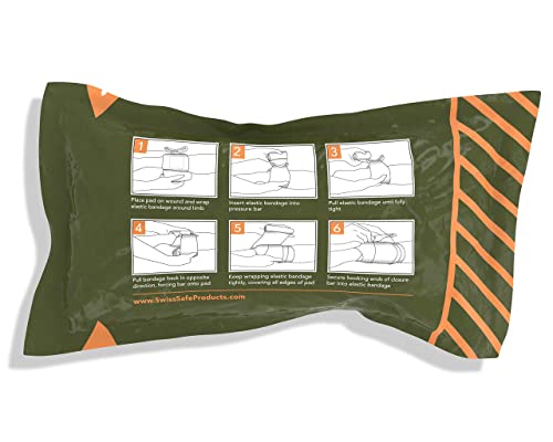 Swiss Safe Israeli Bandages Trauma Kit - 6 Inch - Image 2