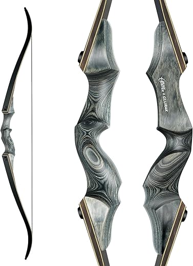 GLURAK Takedown Recurve Bow, Ergonomic Design 60