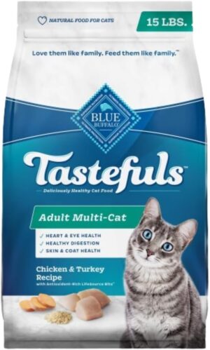 Blue Buffalo Tastefuls Multi-Cat Chicken & Turkey Dry Food