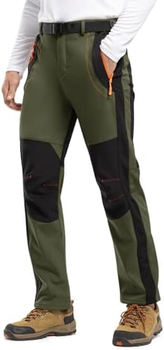 TBMPOY Men's Waterproof Fleece Lined Ski Pants - Image 2