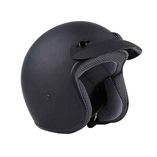 TCMT Adult 3/4 Open Face Motorcycle Helmet - Image 3