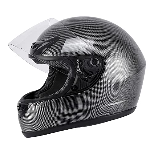 TCMT Carbon Fiber Full Face Helmet DOT Approved - Image 4
