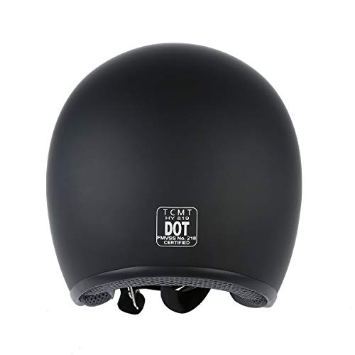 TCMT Motorcycle 3/4 Open Face Helmet DOT Approved - Image 5