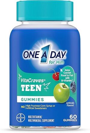 ONE A DAY Teen Multivitamin Gummies for Him, 60 Count