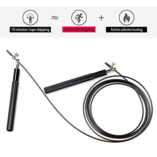 TEFEIMEI Adjustable Speed Skipping Rope With Aluminium Handle - Image 5
