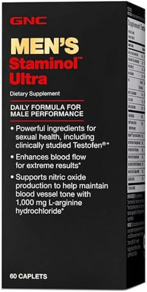 GNC The product title “GNC Mens Staminol Ultra” is already less than seven words, so no changes are needed