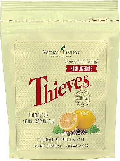 Young Living Thieves Hard Lozenges - Sugar-Free & Soothing
