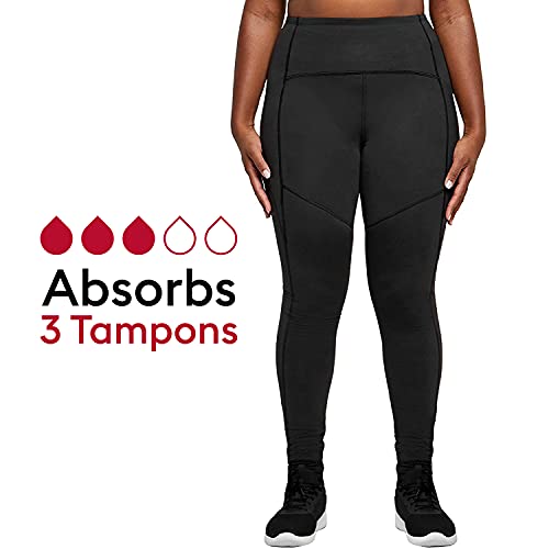 THINX High-Waisted Black Period Leggings - Image 2