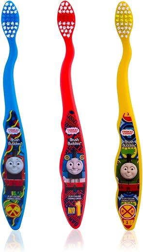 Brush Buddies Thomas & Friends Kids Soft Toothbrush 3PK
