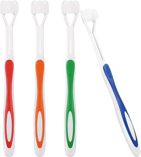 Boao Three Sided Sensory Toothbrush for Kids