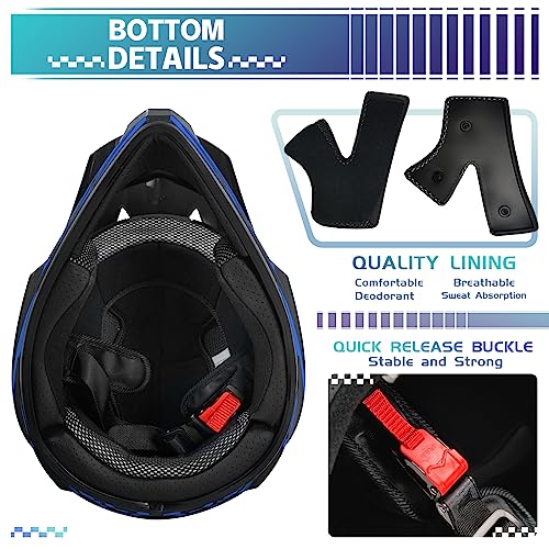 TIANDU Youth Dirt Bike Full Face Helmet - Image 3