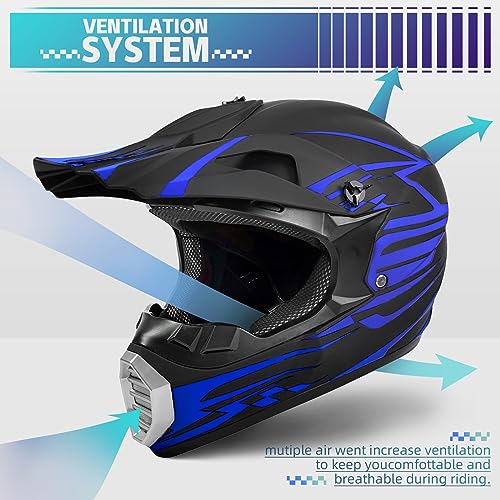 TIANDU Youth Dirt Bike Full Face Helmet - Image 4