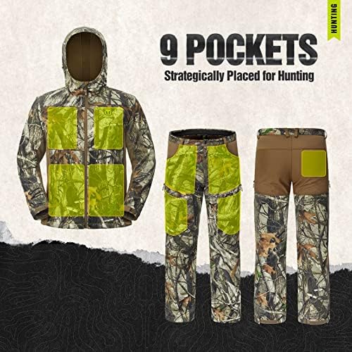 TIDEWE Hunting Clothes with Fleece Lining, Water Resistant - Image 4