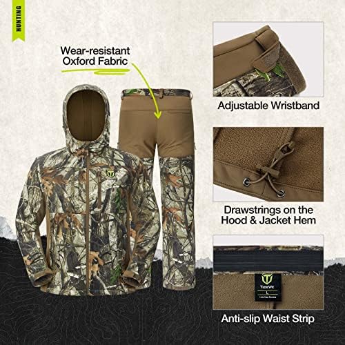 TIDEWE Hunting Clothes with Fleece Lining, Water Resistant - Image 5
