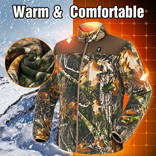 TIDEWE Men’s Heated Fleece Jacket With Battery - Image 4