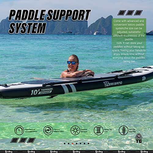 TIGERXBANG Inflatable Paddle Board With Accessories - Image 3