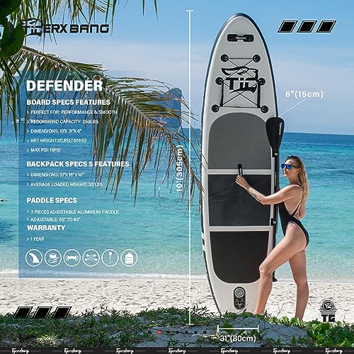 TIGERXBANG Inflatable Paddle Board With Accessories - Image 2
