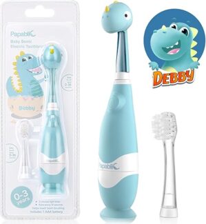 Papablic Toddler Sonic Electric Toothbrush Ages 1-3