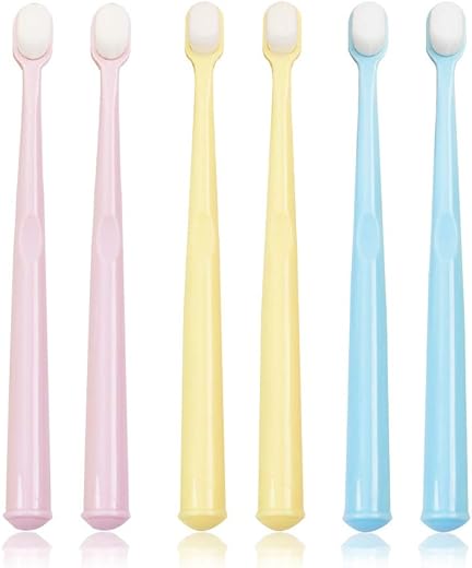 EasyHonor Toddler Toothbrush Extra Soft Bristle (6Pcs)