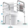 Agrish Toilet Safety Rails – Adjustable Width & Height