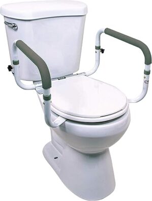 Carex Toilet Safety Rails With Adjustable Width