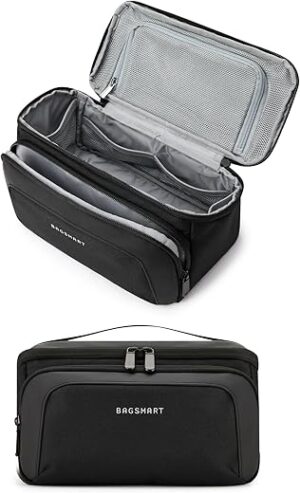 BAGSMART Toiletry Bag For Men, Wide Opening
