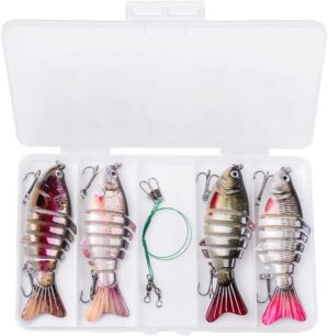 LASER·FISH Topwater Bass Lures Multi Jointed Swimbait