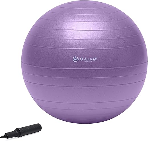 Gaiam Total Body Stability Yoga Ball, Anti-Burst