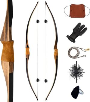Deerseeker Outdoor Traditional 64″ Hunting Longbow Set