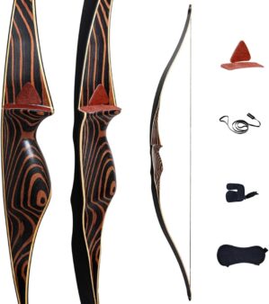 Deerseeker Outdoor Traditional Bow With Bamboo Core Limbs
