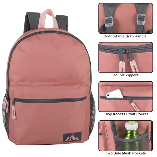Trail maker 24 Pack Color Block Backpacks 18 Inch - Image 2