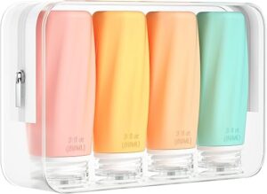 Morfone Travel Bottles 3oz TSA Approved 4-Pack
